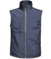 RG215 TRA848 Regatta Octagon II Printable Soft Shell Bodywarmer Navy / Seal Grey colour image